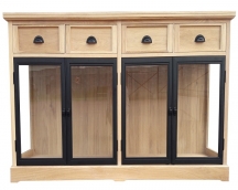 Jafra - nin - bit komoda 4d witrynowa kas 2306 wm czarny